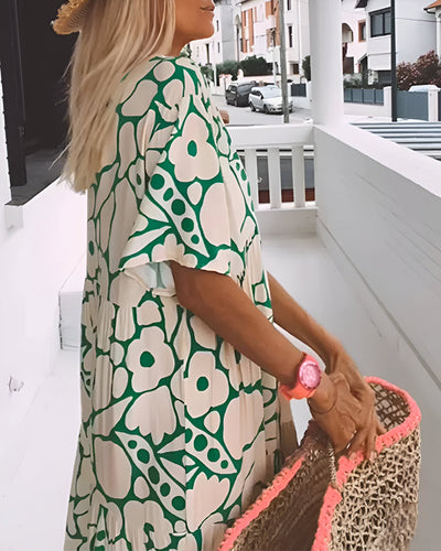 Luchtige mouwloze maxi jurk ideaal voor zomerse dagen