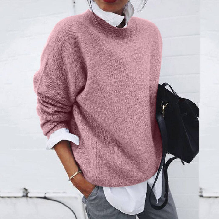 Oversized trui met ronde hals en comfortabele pasvorm