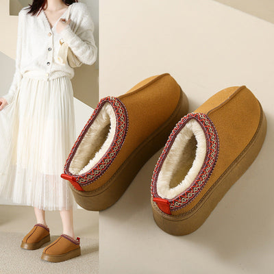 Zachte Pluche Platformsandalen voor Ultiem Comfort in Huis