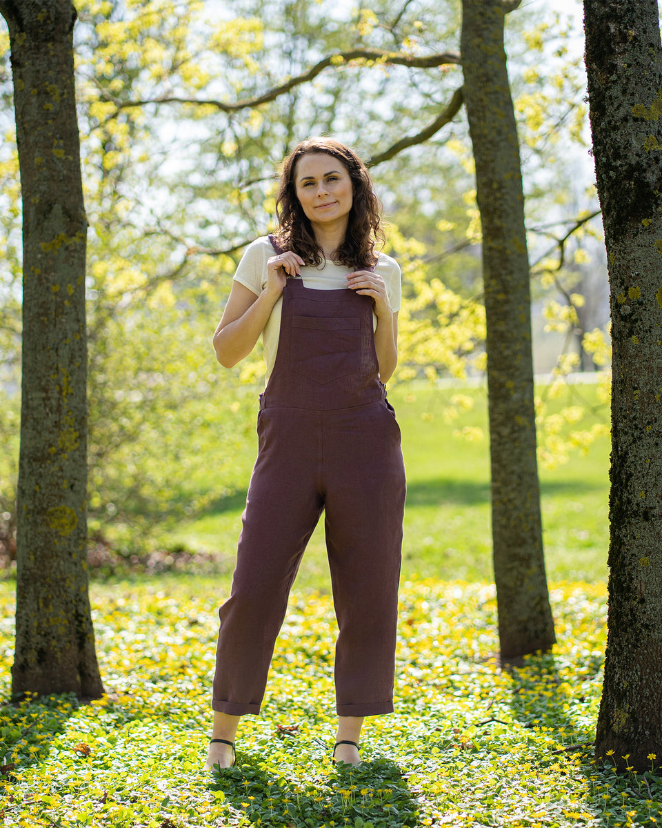 Casual dames jumpsuit met rechte pasvorm en verstelbare bandjes