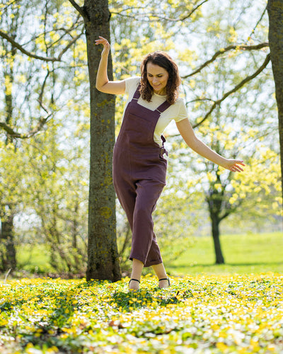Casual dames jumpsuit met rechte pasvorm en verstelbare bandjes