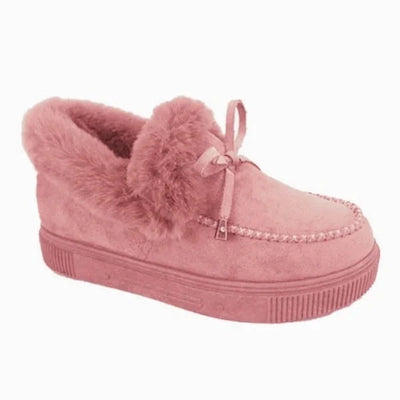 Amina - Dameslaarzen rond hoofd dikke zool Orthopedische steunzool dikke warme katoenen schoenen
