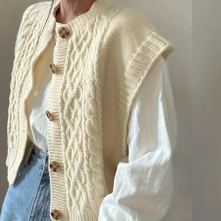 Mouwloos damesvest met tijdloos en veelzijdig ontwerp