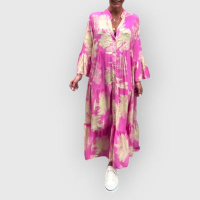 Luchtige maxi jurk in boho stijl met elegante uitstraling