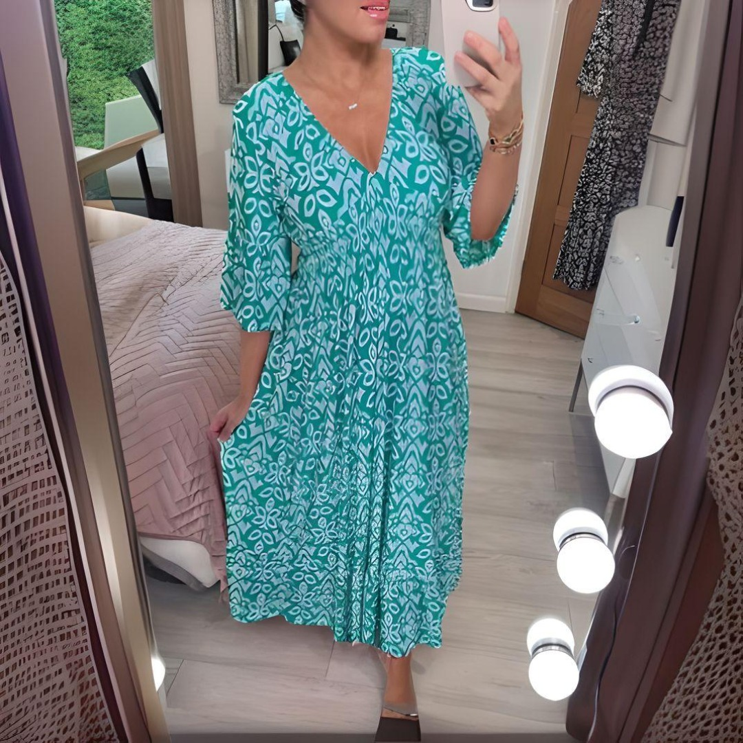 Bohemian zomerjurk met casual en stijlvolle uitstraling