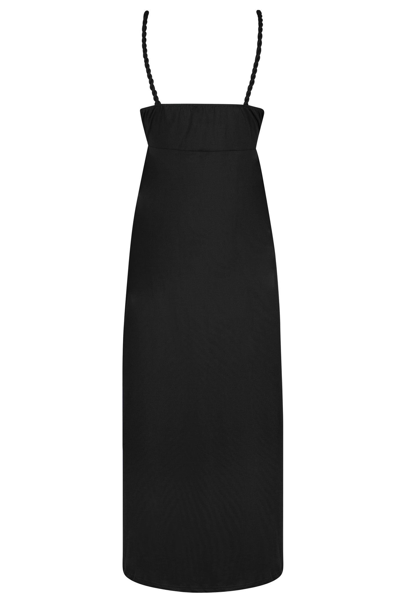 Elegante maxi jurk met fijne bandjes en minimalistische stijl