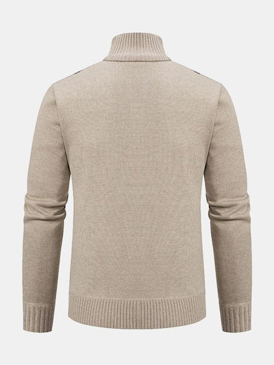Stijlvol herenjack met lange mouwen en rits voor het creëren van een spectaculaire outfit