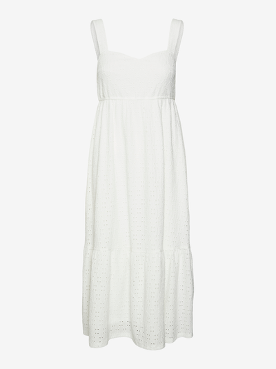Casual midi jurk met vierkante hals en smalle bandjes