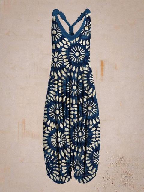 Luchtige dames jumpsuit in boho stijl voor een zomerse en ontspannen uitstraling