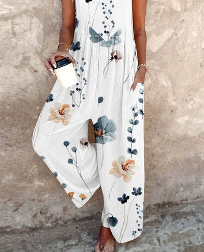 Luchtige wijde jumpsuit met bandjes