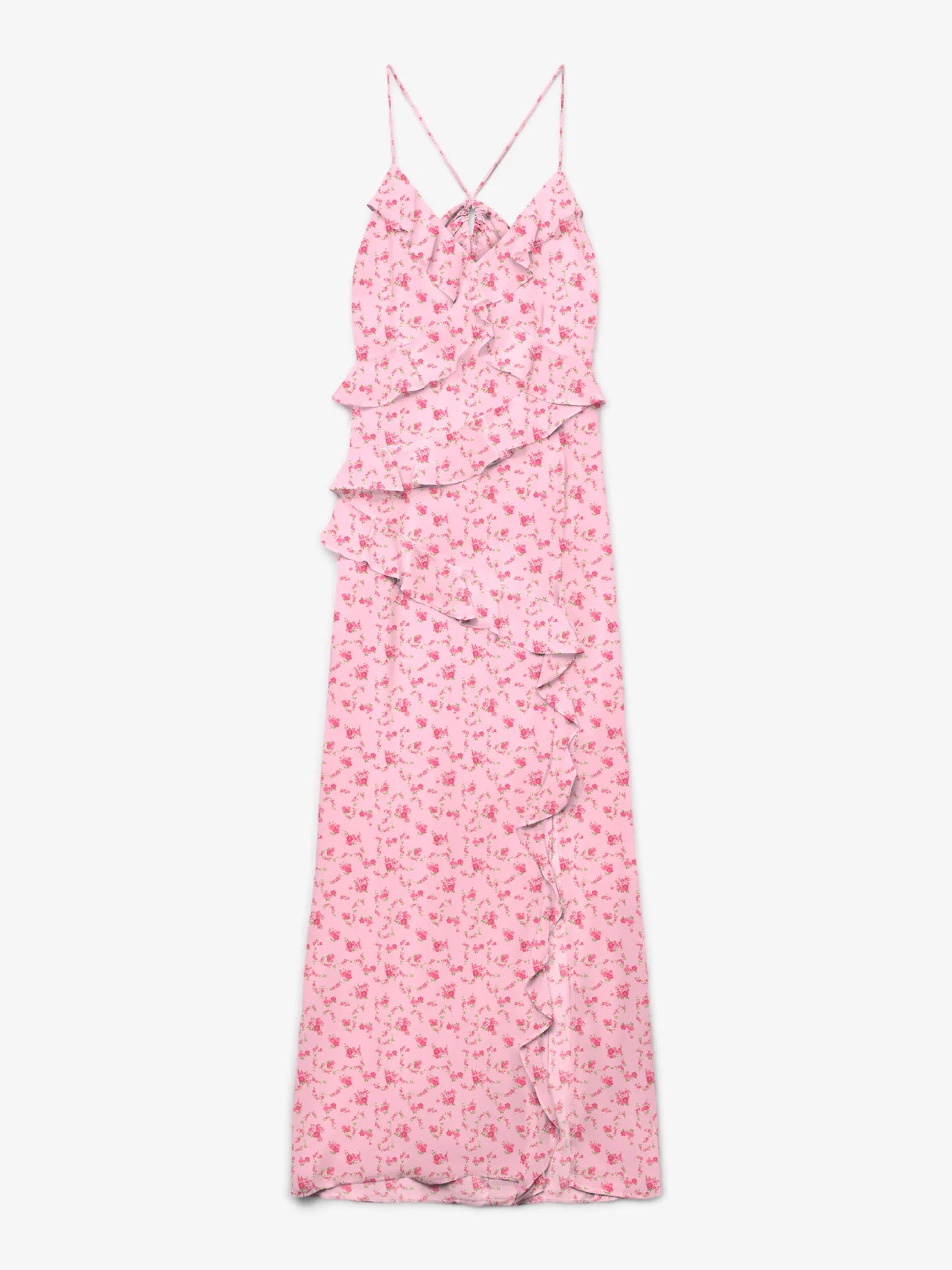 Lange jurk met verfijnde details en elegante uitstraling