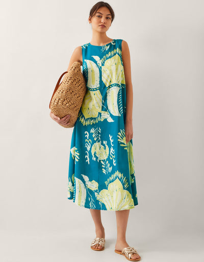Stijlvolle casual maxi tuniekjurk voor een ontspannen en moderne look