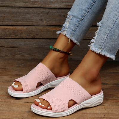 Vienna Comfort Open Teen Mesh Flip-Flop Sandalen met Stevige Zool