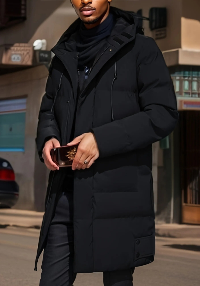 Moderne winterparka voor heren met stijlvol ontwerp