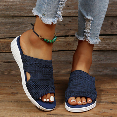 Vienna Comfort Open Teen Mesh Flip-Flop Sandalen met Stevige Zool