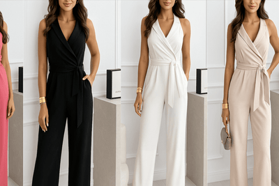 Elegante mouwloze jumpsuit met rechte pijpen voor een stijlvolle uitstraling