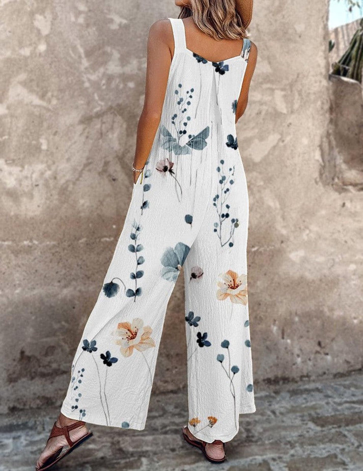 Luchtige wijde jumpsuit met bandjes