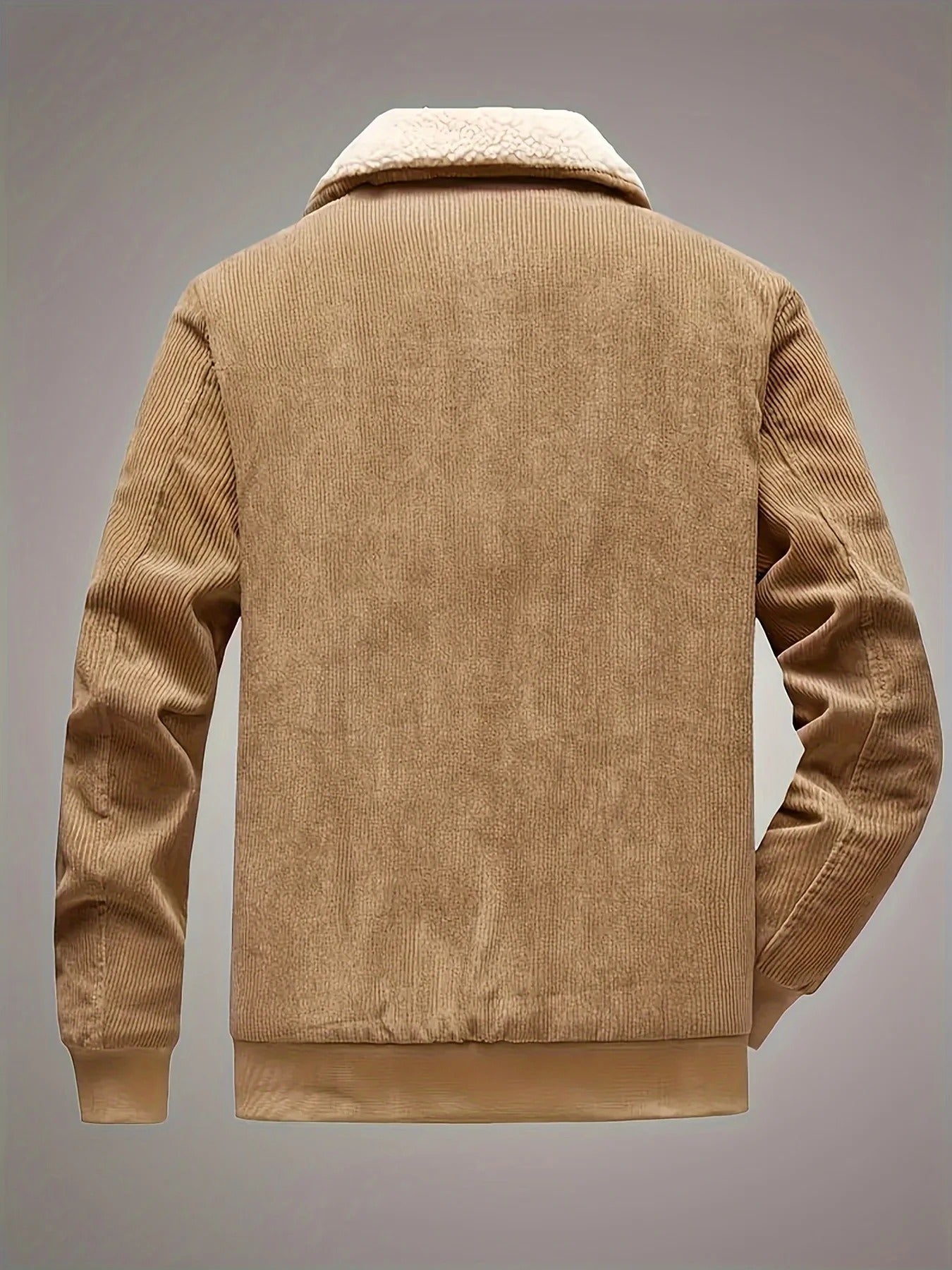 Retro Winterjas met Lange Mouwen voor Heren