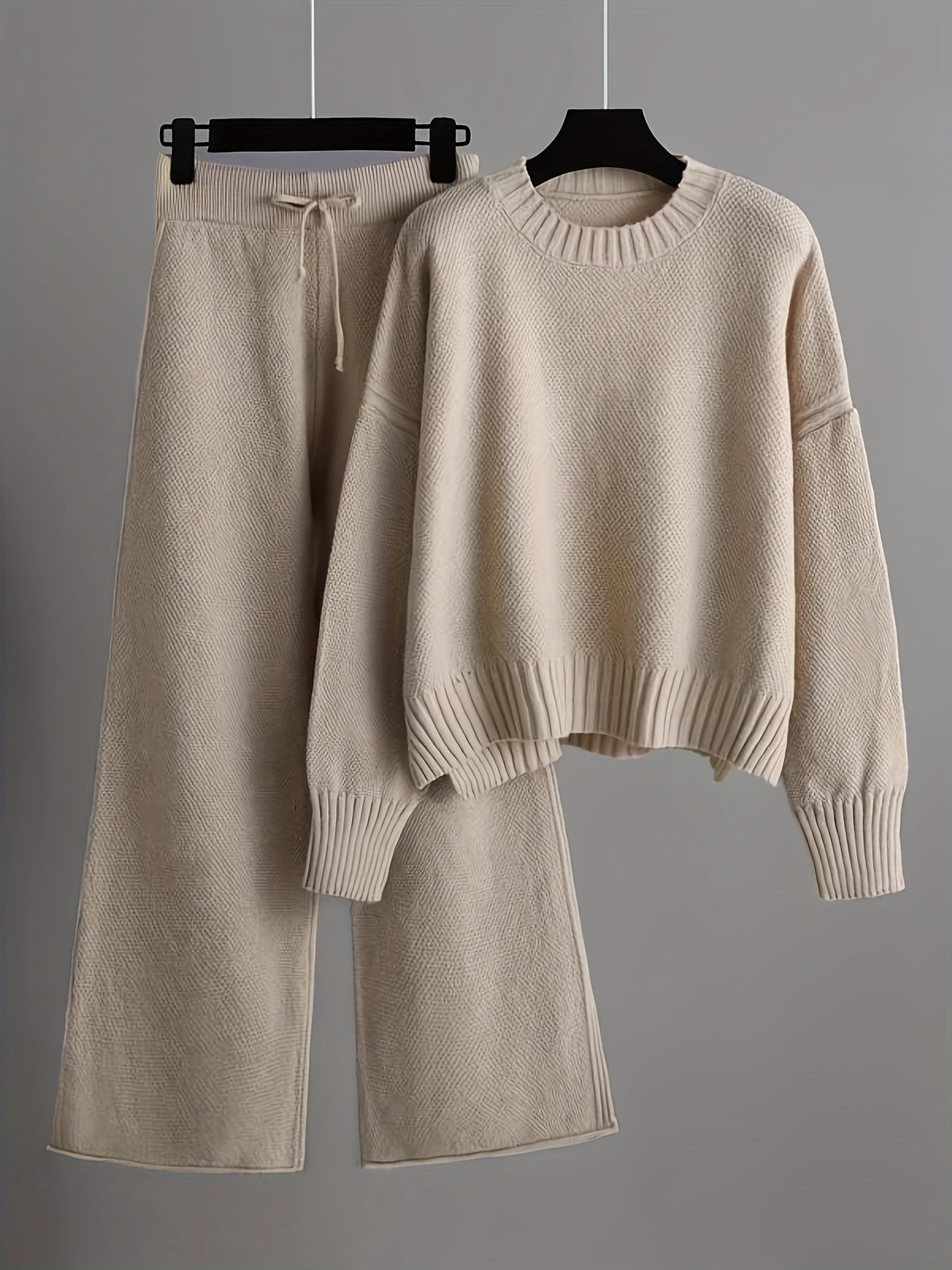 Stijlvolle dames set met trui en wijde broek