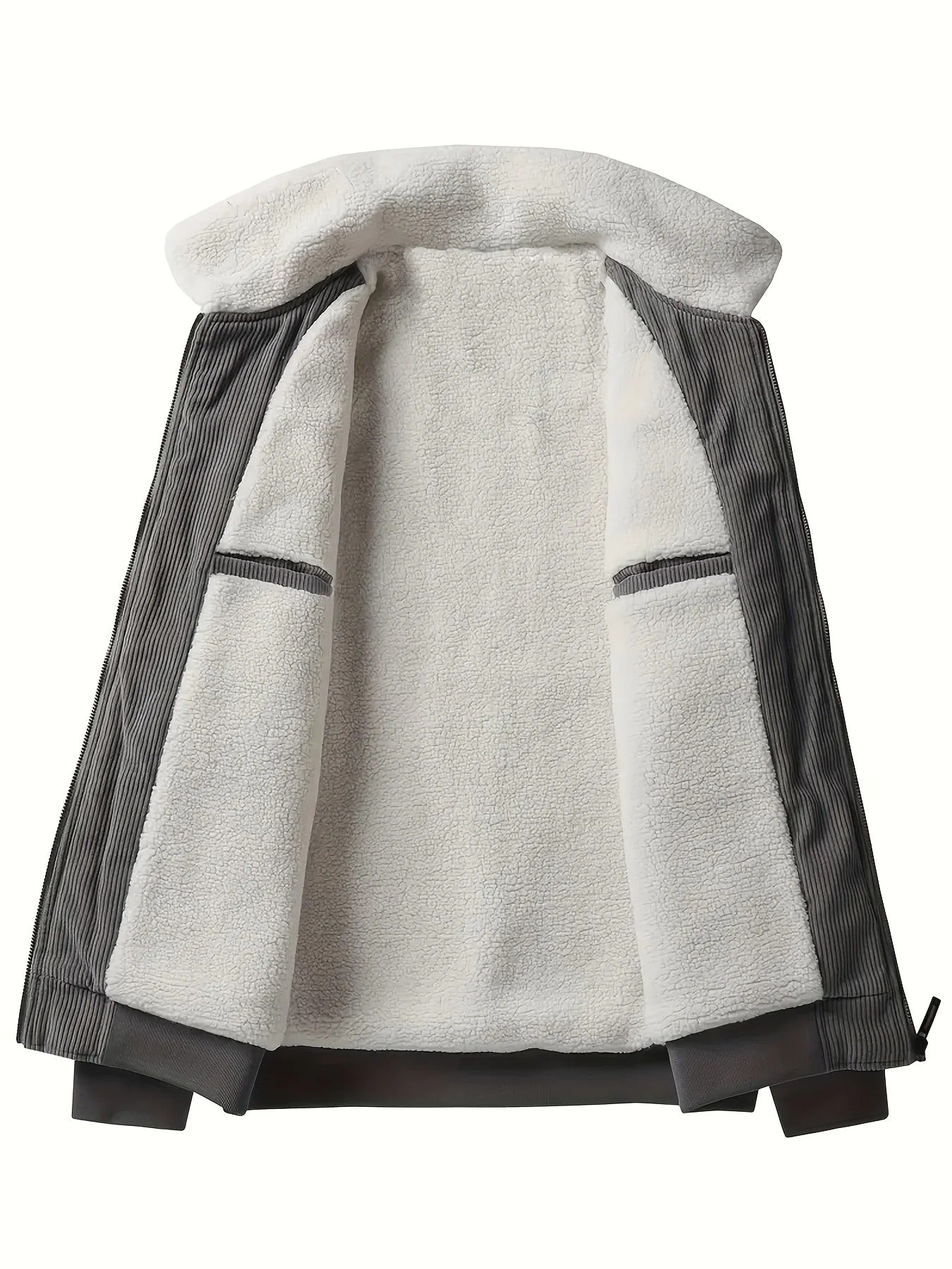 Retro Winterjas met Lange Mouwen voor Heren