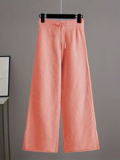 Stijlvolle dames set met trui en wijde broek