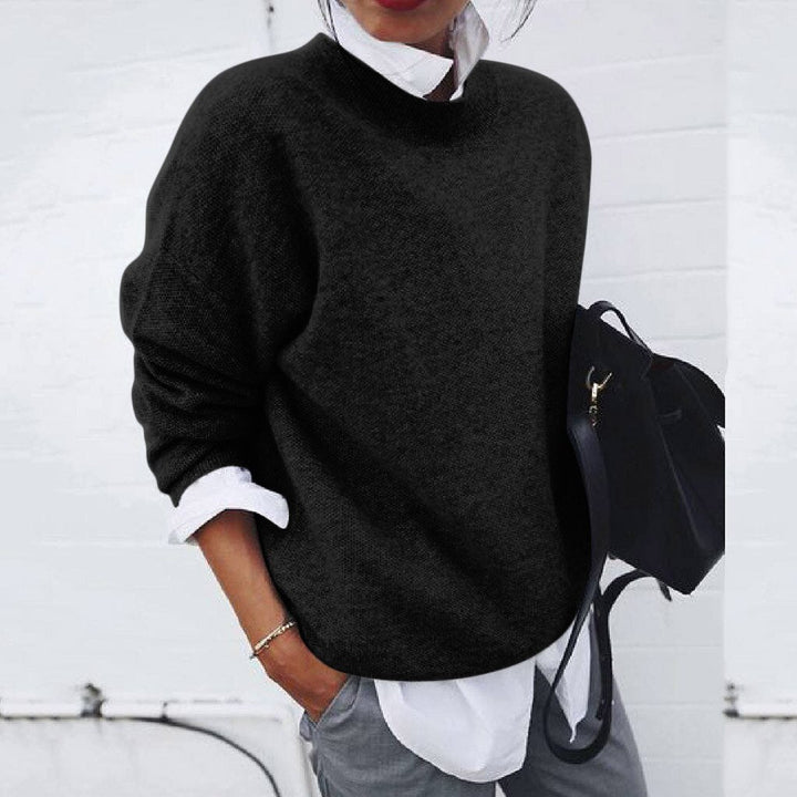 Oversized trui met ronde hals en comfortabele pasvorm
