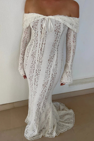 Maxi jurk met romantische uitstraling en elegante stijl