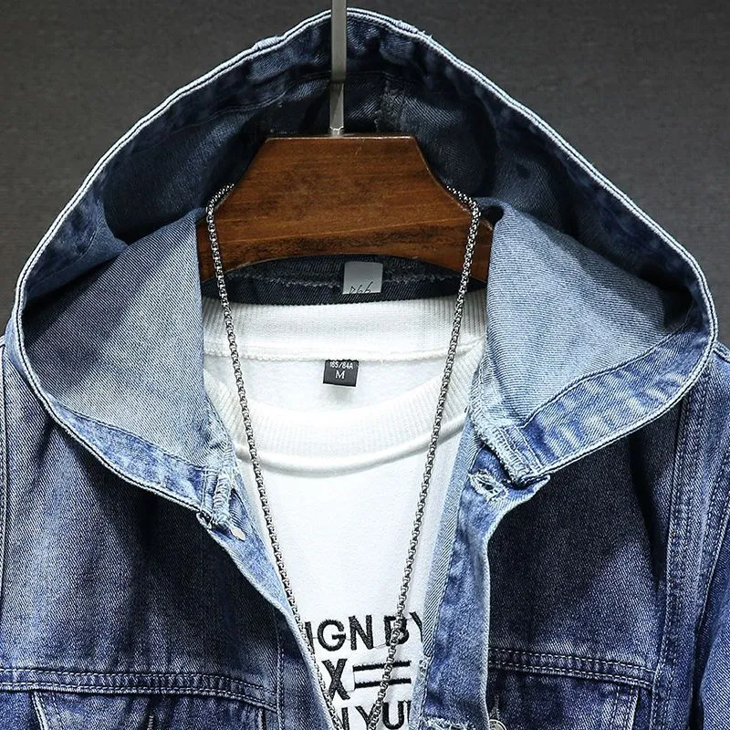 Joe - Heren Jas met capuchon en Vintage Denim