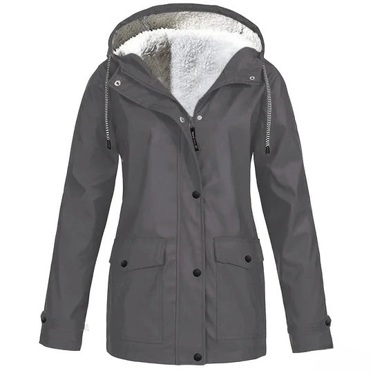 Hoodie voor Buitensporten, Winterjas met Kap voor Bergbeklimmen
