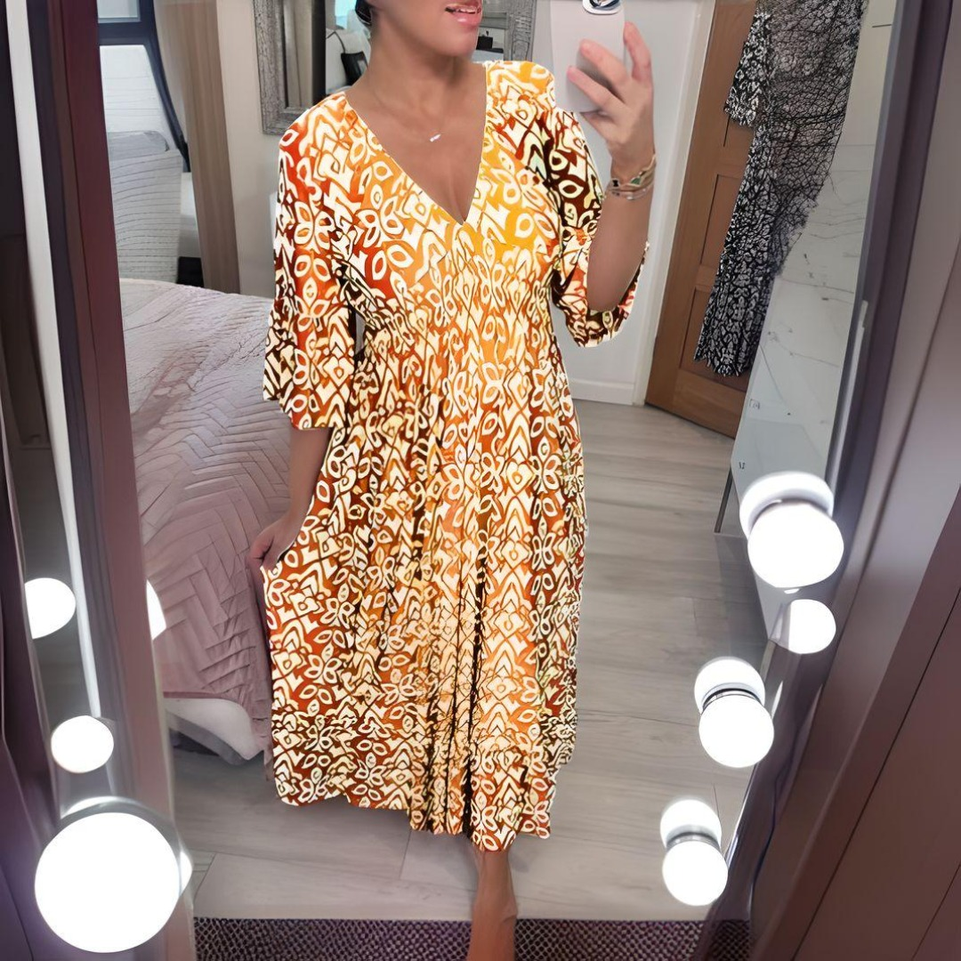 Bohemian zomerjurk met casual en stijlvolle uitstraling