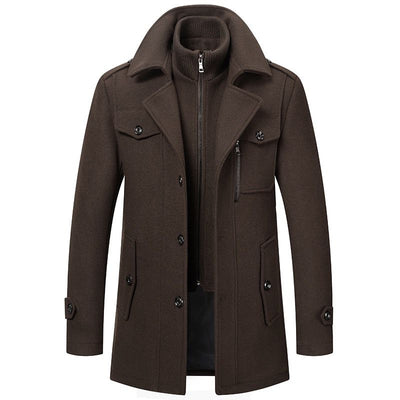 Elegante jas met laagjeseffect
