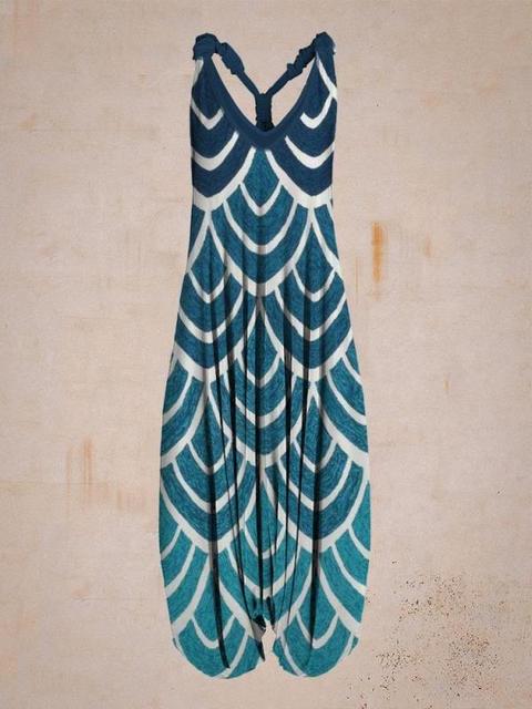 Luchtige dames jumpsuit in boho stijl voor een zomerse en ontspannen uitstraling