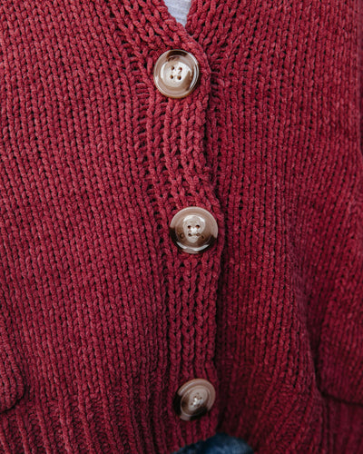Elegante Cardigan met knopen en praktische zakken