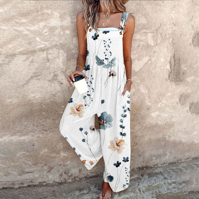 Luchtige wijde jumpsuit met bandjes