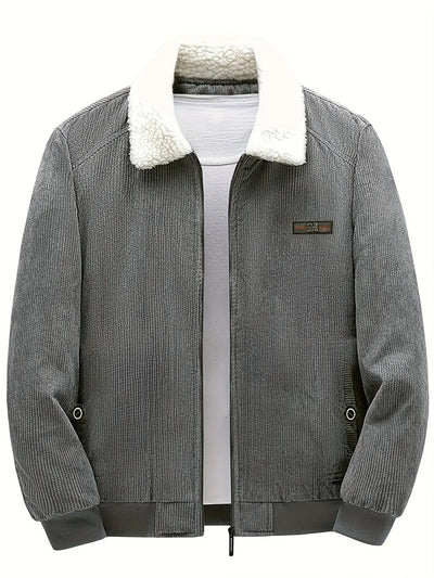 Retro Winterjas met Lange Mouwen voor Heren