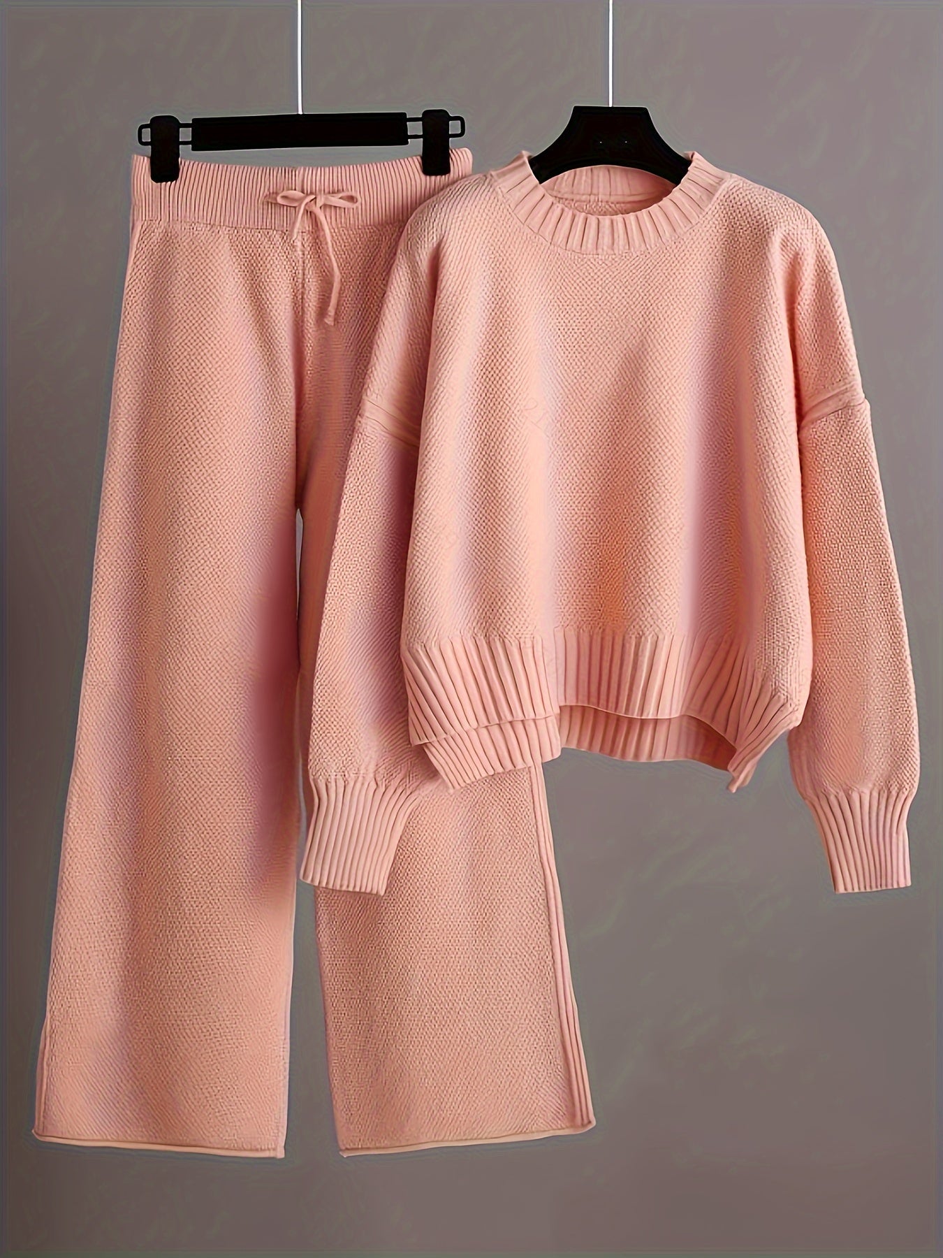 Stijlvolle dames set met trui en wijde broek