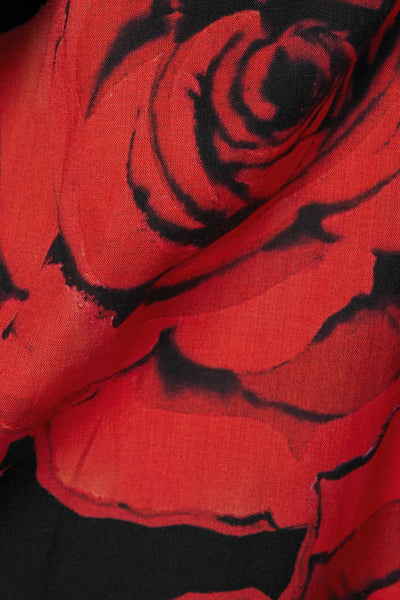 Maxi overhemdjurk met verfachtige bloemenprint en elegante uitstraling