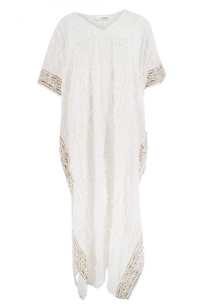 Lange zomerse kaftan met wijde pasvorm en stijlvolle uitstraling