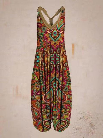 Luchtige dames jumpsuit in boho stijl voor een zomerse en ontspannen uitstraling