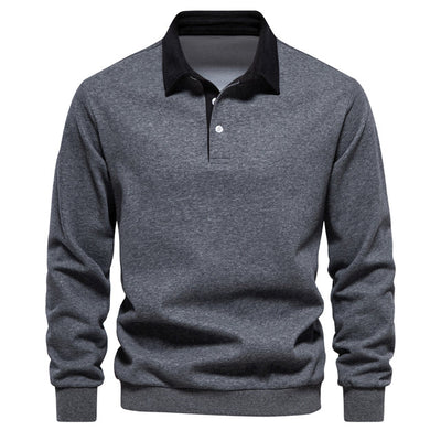 Heren polo trui met lange mouwen perfect voor dagelijks gebruik en een stijlvolle uitstraling