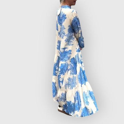 Luchtige maxi jurk in boho stijl met elegante uitstraling