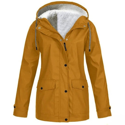 Hoodie voor Buitensporten, Winterjas met Kap voor Bergbeklimmen