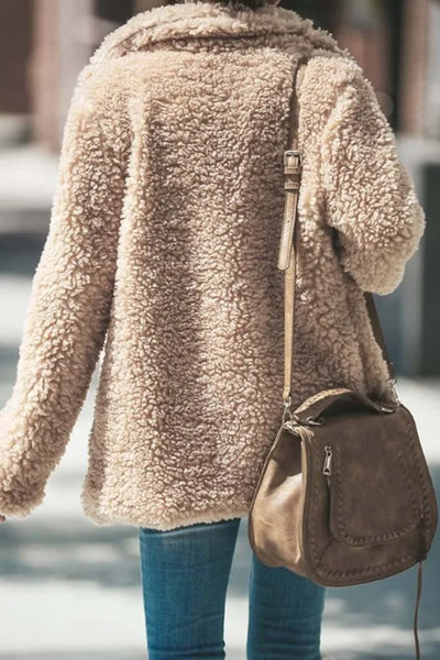 Winter Plush Coat Cardigan voor Dames – Zachte en Warme Winterjas