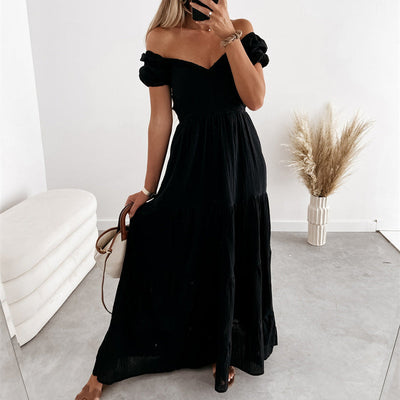 Franchesca - Zomermode Bohemian Strand Rugloos Strapless Elegante Maxi Jurk