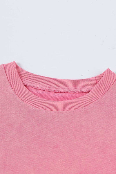 Stijlvolle Dames Sweatshirt met Uniek Splitontwerp aan de Zijkant