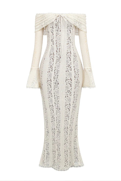 Maxi jurk met romantische uitstraling en elegante stijl