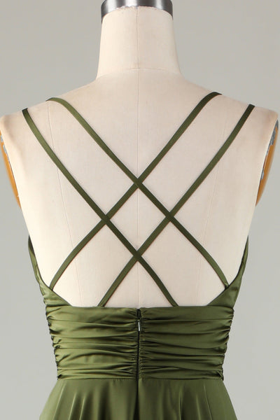 Elegante avondjurk in maxi lengte zonder mouwen met stijlvolle V hals