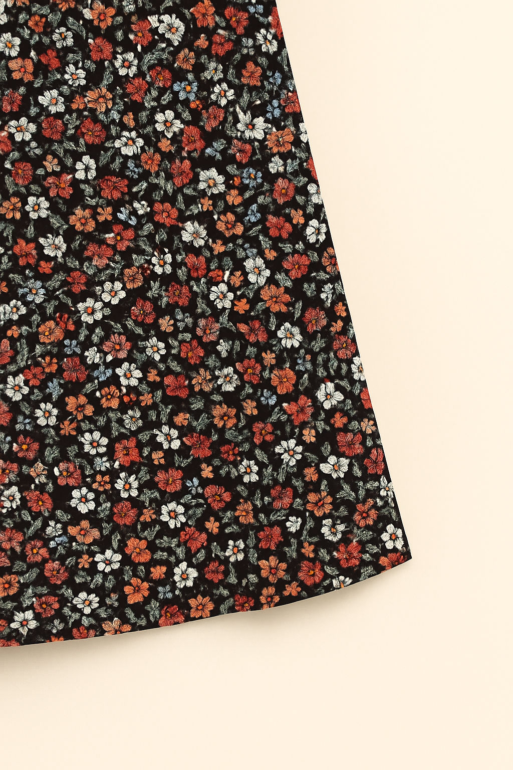 Midi jurk met bloemenprint en losvallend ontwerp
