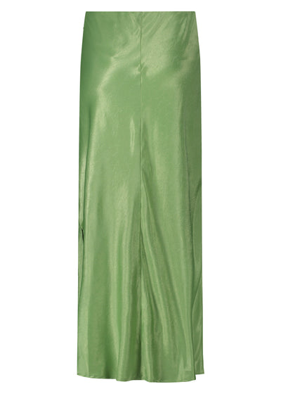 Lange geplooide rok met glanzend effect voor een stijlvolle look