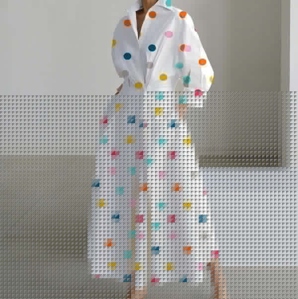 Selena - Casual dames maxi-jurk met zakken in vintage print